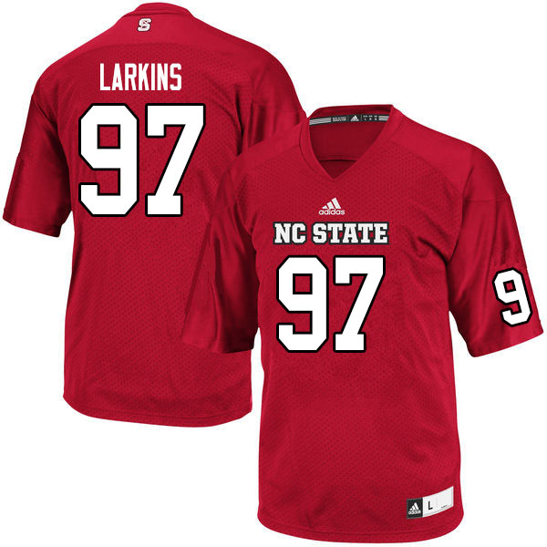 Men #97 Claude Larkins NC State Wolfpack College Football Jerseys Sale-Red